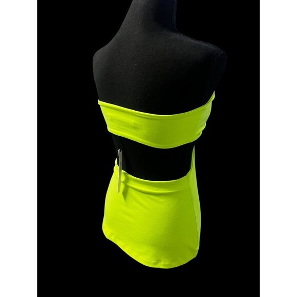 Susana Monaco Neon Green Sleeveless Halter Top, Summer, Vacation, RESORT - Picture 7 of 8
